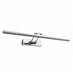 v tac vt 7009 lampada applique da specchio wall light cromata luce calda 120° 600 lumen  8w sku 3984