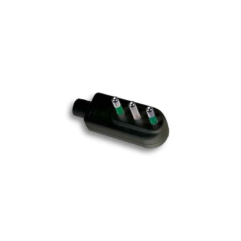 faeg 20616 spina piatta 2p+t 16a nera fg20616