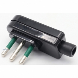 faeg 20616 spina piatta 2p+t 16a nera fg20616