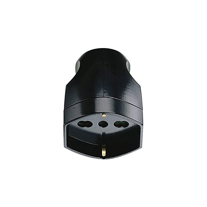faeg 20617 presa volante schuko bipasso p40 2p+t 10a 16a nera fg20617