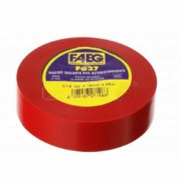 faeg 27193 nastro isolante pvc metri 25 x 19mm rosso fg 27193