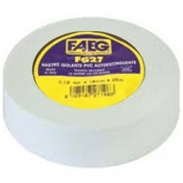 faeg 27195 nastro isolante pvc metri 25 x 19mm bianco fg 27195