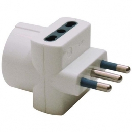 faeg 20513 adattatore triplo 2p+t 16a  1 presa schuko p30 2 prese bipasso p17   fg 20513