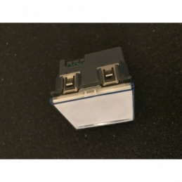 bticino axolute pulsante  no 10a con porta nome retroilluminato bticino h4040