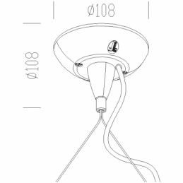 disano sospensione elettrificata  bil 2514 argento met disano 99391900
