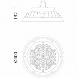 disano riflettore led saturno  2885 191w cld d grigio grafite disano 33075100