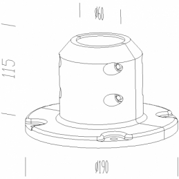 disano base per acc 5 50 nero disano 99121600