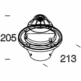 disano base alluminio  1313 sap e 100w cnr graf disano 42626800