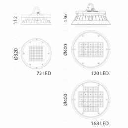disano riflettore saturno 2883 led 108w cld cell graff disano 33074100