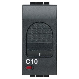 bticino living international interruttore automatico magnetotermico bipolare 1 polo protetto 16a 1 posto bticino l4301/16