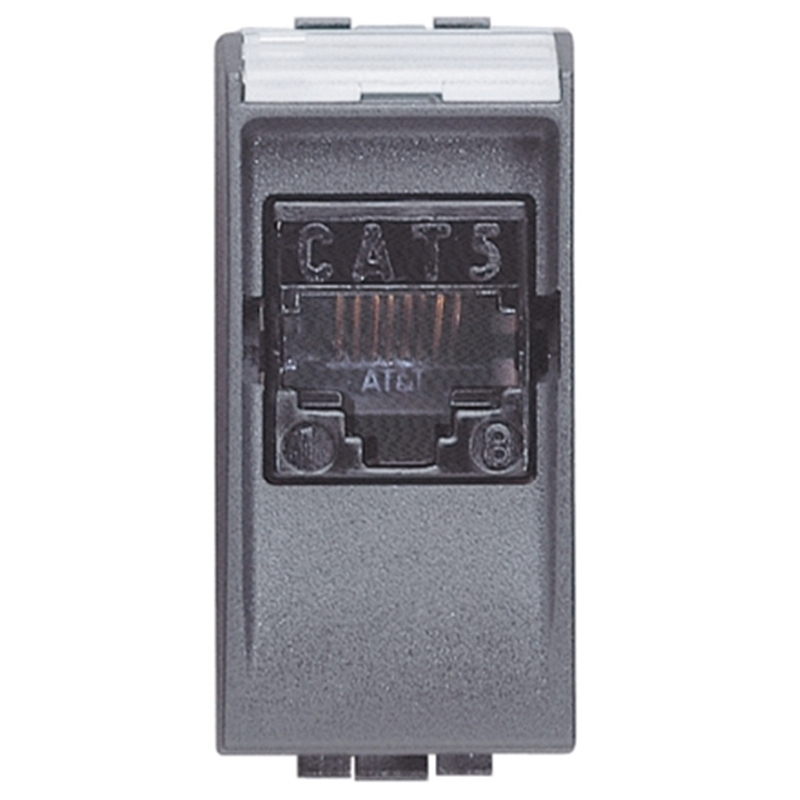 bticino living international presa rj45 categoria 5e utp 1 posto bticino l4261at5