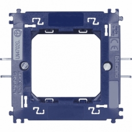 bticino living light supporto unico 2 moduli graffette bticino ln4702g