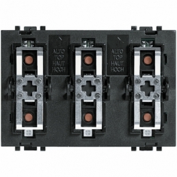 bticino living light  comando speciale per carichi singoli e doppi 3 posti bticino l4652/3