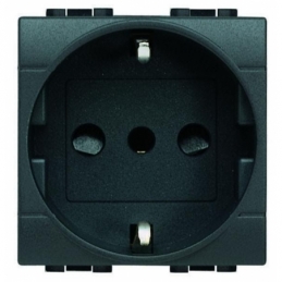 bticino living international presa schuko tedesco italiano 10a 2 posti antracite bticino l4140