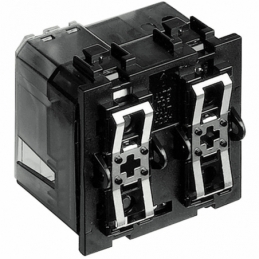 bticino living light attuatore comando con 2 rele' indipendenti 2 posti con neu bticino ln4672m2