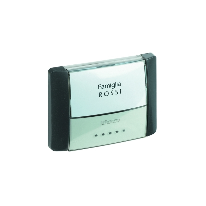 bticino   idrobox pulsante targa ip55  antracite bticino 26108l