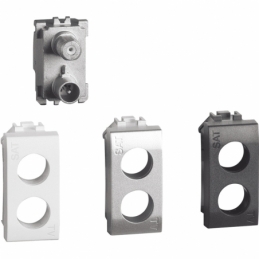 bticino living light  presa tv sat  demiscelata derivata 1 posto bticino ln4214d