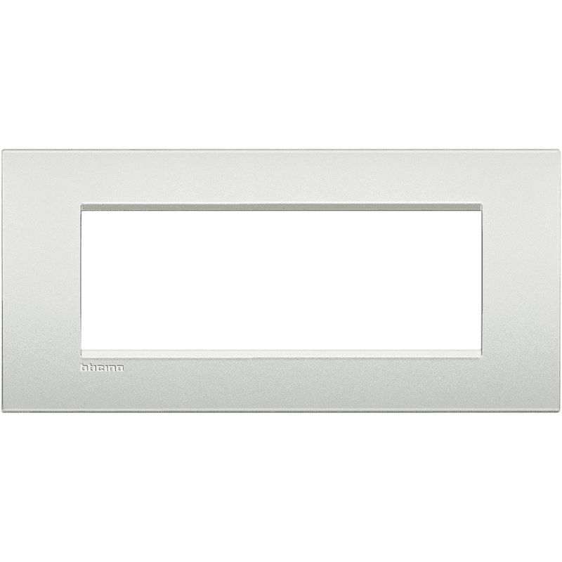 bticino living light placca 7 posti bianco perla bticino lnc4807pr