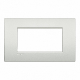 bticino living light placca 4 posti bianco perla bticino lnc4804pr