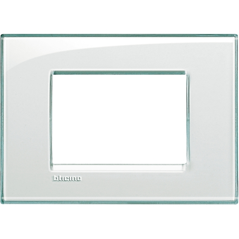 bticino  living light  placca 3 posti acquamarina bticino lna4803ka