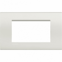 bticino  living light  placca 4 posti bianca bticino lna4804bi