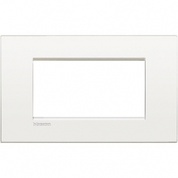 bticino  living light  placca 4 posti bianco puro bticino lnc4804bn