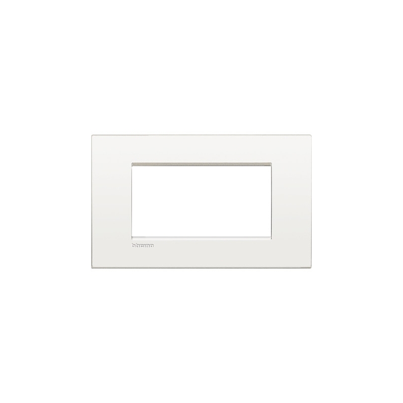 bticino  living light  placca 4 posti bianco puro bticino lnc4804bn