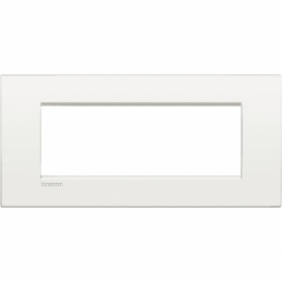 bticino  living light  placca 7 posti bianco puro bticino lnc4807bn