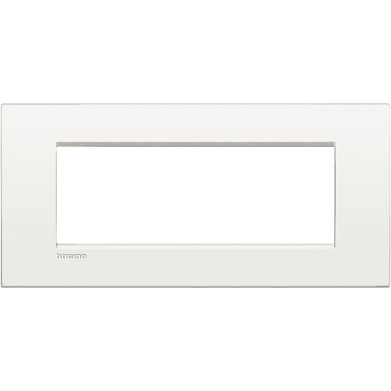 bticino  living light  placca 7 posti bianco puro bticino lnc4807bn