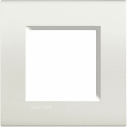 bticino  living light  placca 2 posti bianco bticino lna4802bi