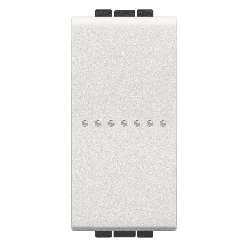 bticino living light   pulsante unipolare 10a assiale 1 posto bticino n4055n