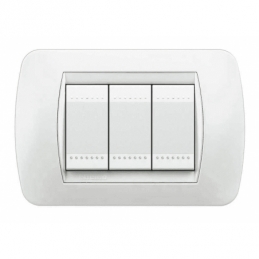 bticino  living international 3 posti bianco bticino l4803bi