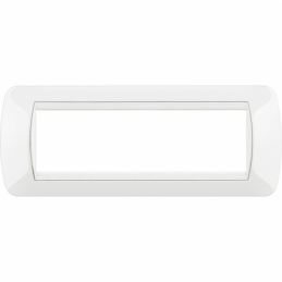 bticino  living international placca 7 posti bianco bticino l4807bi