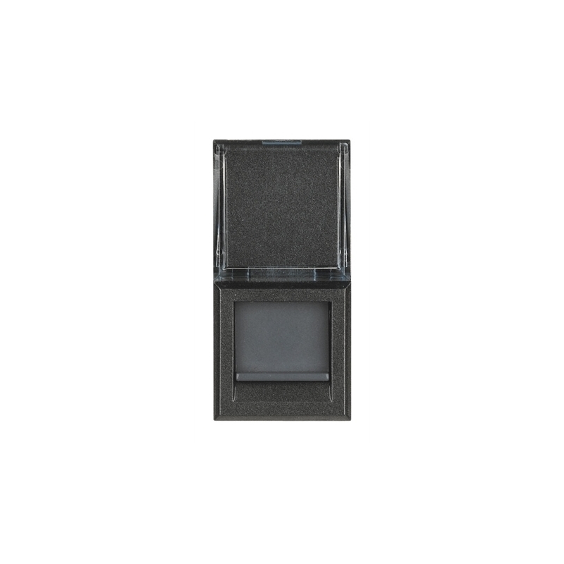 bticino axolute scura presa rj45 categoria 6 utp bticino hs4279c6