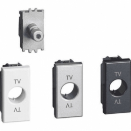 bticino axolute  presa sat coassiale tipo f serie civili bticino h4202f