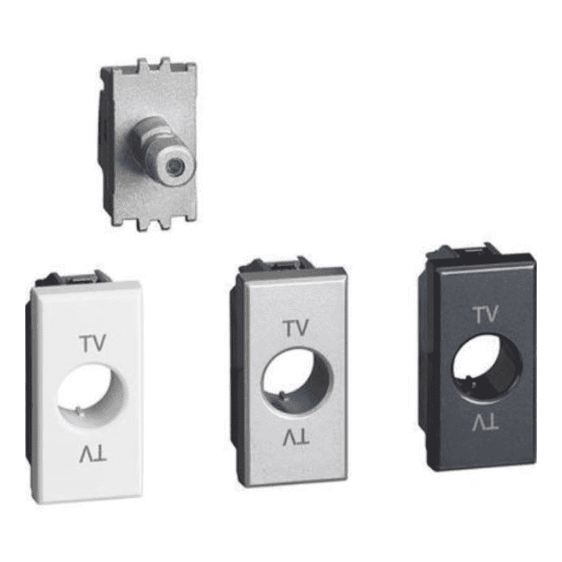 bticino axolute  presa sat coassiale tipo f serie civili bticino h4202f