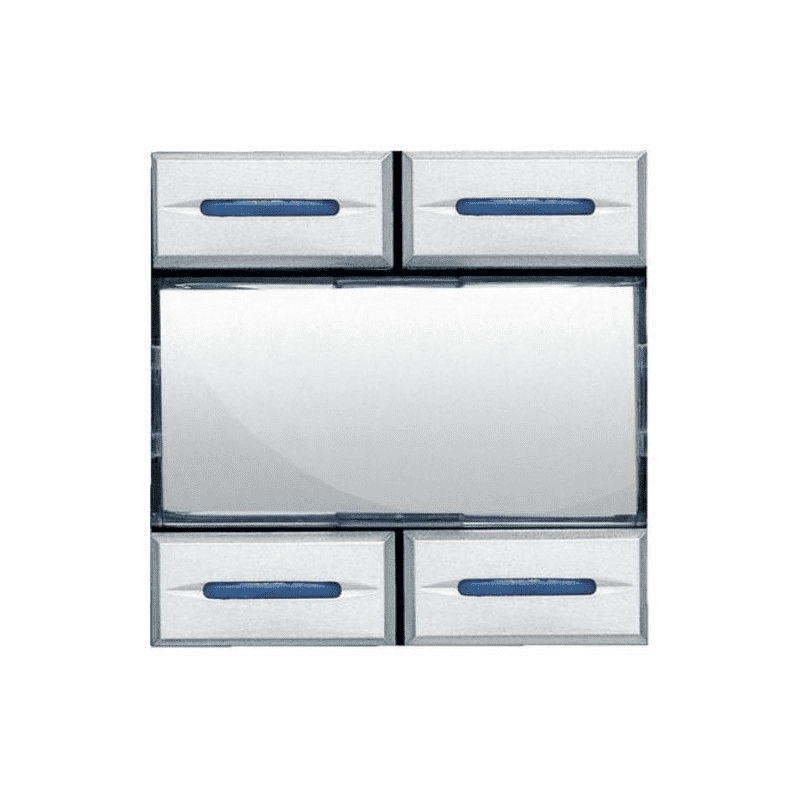 bticino axolute chiara  comando scenari personalizzabile 2 posti bticino hc4680