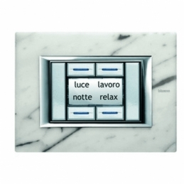 bticino axolute chiara  comando scenari personalizzabile 2 posti bticino hc4680