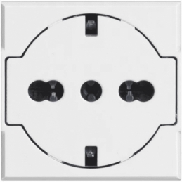 bticino axolute bianca  presa 2p+t 16a 250 vac  Std ted/ita flat bticino hd4140/16f