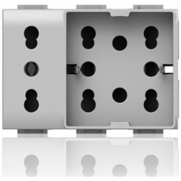 bticino matix  presa bipasso e schuko side bianca più bipasso bticino 4bx4b.am.h21.xl