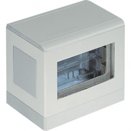 bticino   torretta bifacciale base resina corpo alluminio - 4+4 moduli su appositi supporti bticino 150655