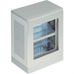 bticino   torretta bifacciale base resina/corpo alluminio - 8+8 moduli su appositi supporti bticino 150660