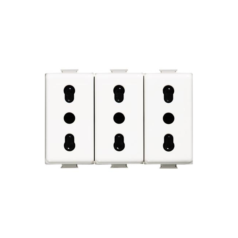 bticino matix   presa triplex bipasso 10a 16a bticino am5180/3