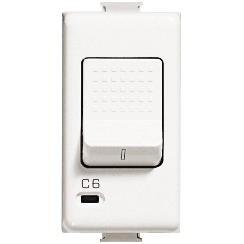 bticino matix  interruttore automatico magnetotermico 1p+n 6a bticino am5206s