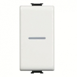 bticino matix pulsante unipolare assiale 10a illuminabile bticino am5055n