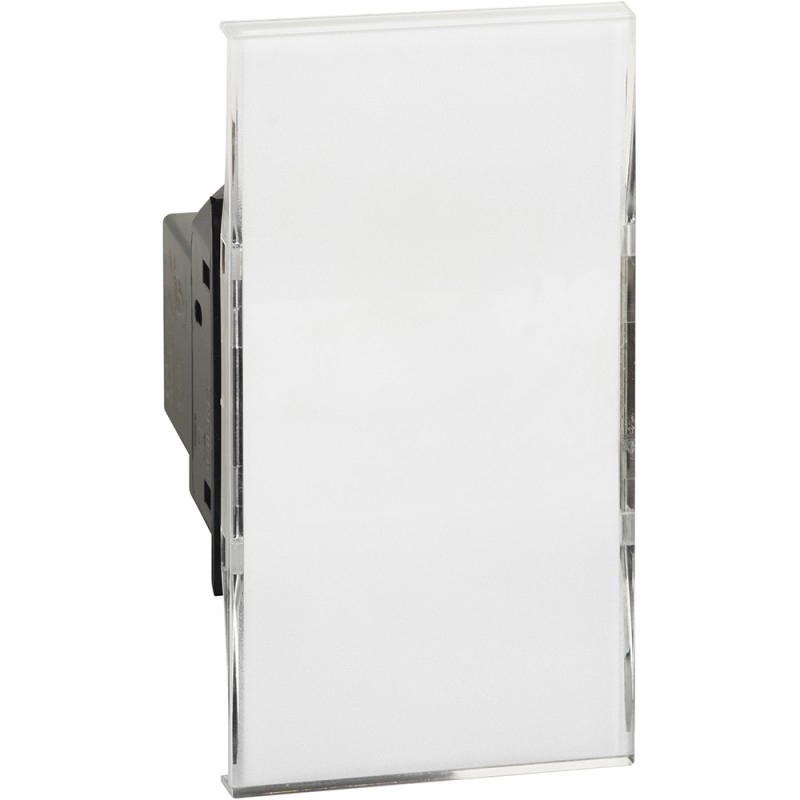 bticino living now  pulsante unipolare con targa portanome  bticino k4040