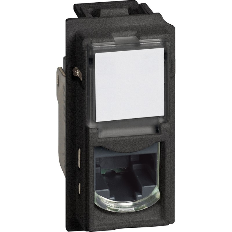 bticino living now  presa rj45 toolless di rete categoria 5 colore nero  bticino kg4279c5e