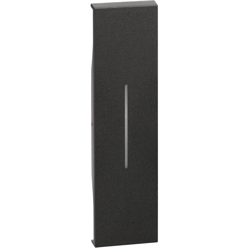 bticino living now cover illuminabile per comandi un modulo colore nero bticino kg01