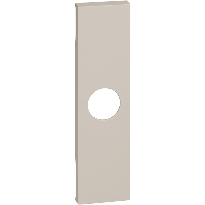 bticino living now cover nera per prese tv e falso polo con uscita  bticino km08