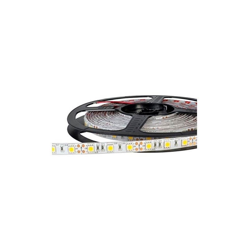 strip striscia led smd 5050 72w 12V ip65 luce fredda 6000°k stagna elt011